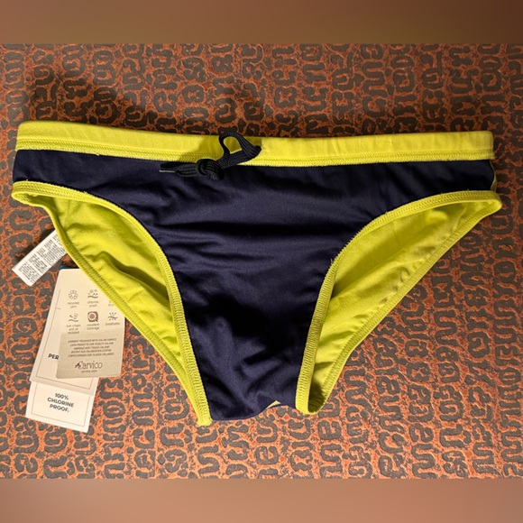 Arena Lime Green Men’s Bikini Swimsuit - Picture 6 of 7